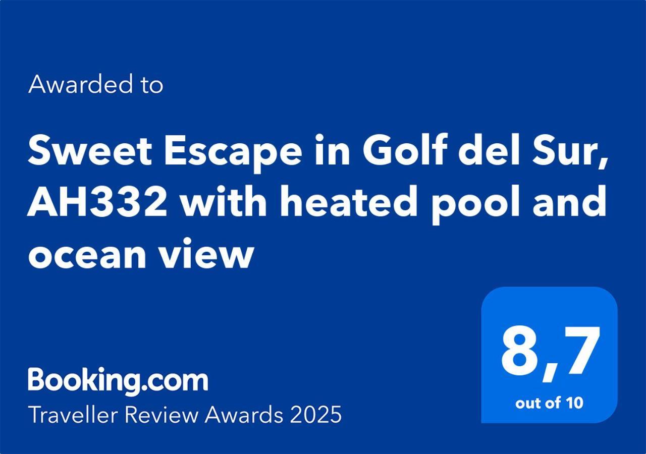 Sweet Escape In Golf Del Sur, Ah332 With Heated Pool And Ocean View Apartment San Miguel de Abona Exterior photo